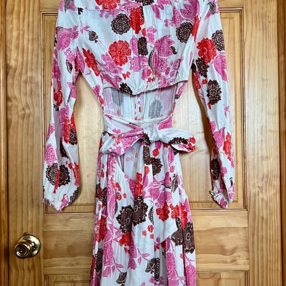 ME+EM Bali print cheesecloth maxi dress - Picture 7 of 10